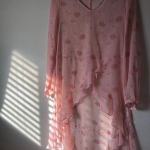 pink kaari beach dress flowy